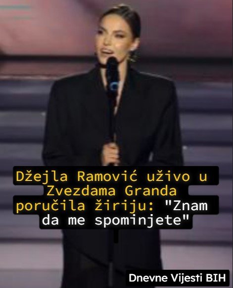 Džejla Ramović u Zvezdama Granda poručila žiriju: "Znam da me spominjete"