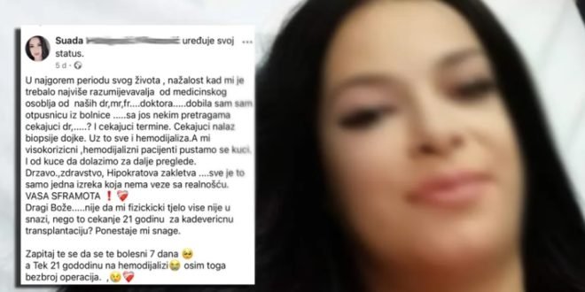 TRAGEDIJA U TUZLI: Preminula Suada H. K. – teško bolesnu pacijenticu otpustili iz UKC-a uprkos pogoršanju stanja