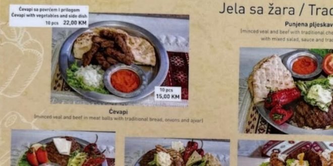 Ćevapi skuplji na Romaniji nego u Sarajevu: Cijene dostižu i 22 KM po porciji