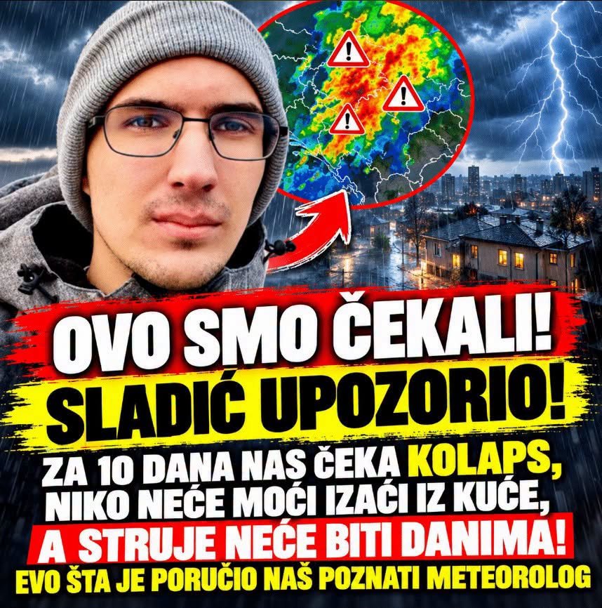 0vo smo čekali: Sladić up0z0rio, za 10 dana nas čeka k0laps, niko neće moći izaći iz kuće
